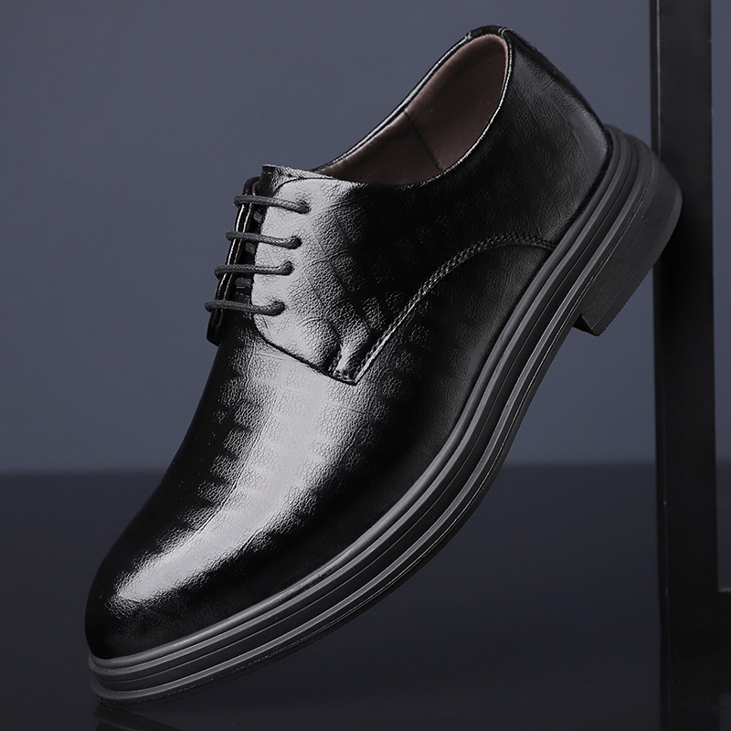 New Mens Pointed-toe Business Leather Shoes foto 5
