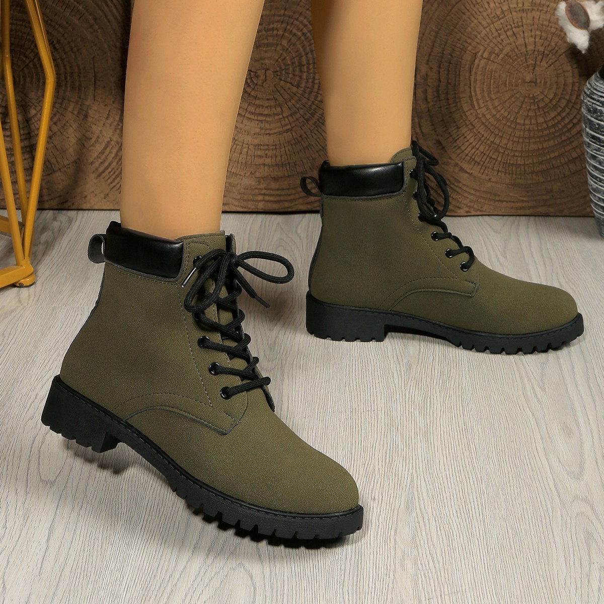 Women's Dr Martens Fashion Front Lace-up Plus Size Short Boots foto 5