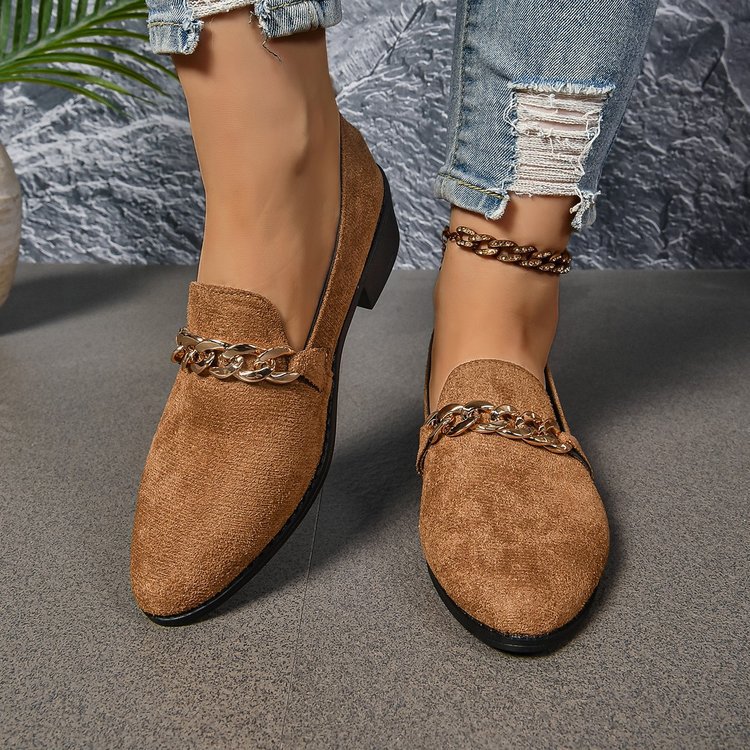 Pointed Toe Chunky Heel Stylish Casual Shoes Women foto 5