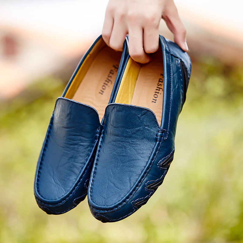 Retro British Style Small Leather Shoes For Men foto 5