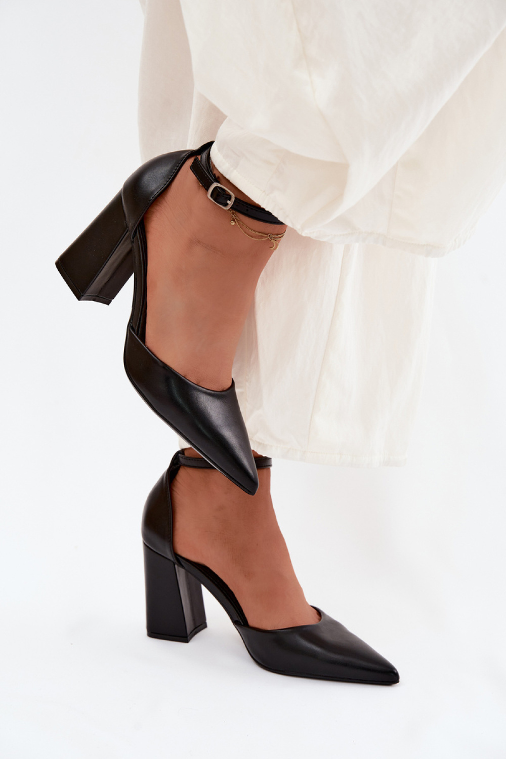 Pumps met dikke hak Step in style foto 3