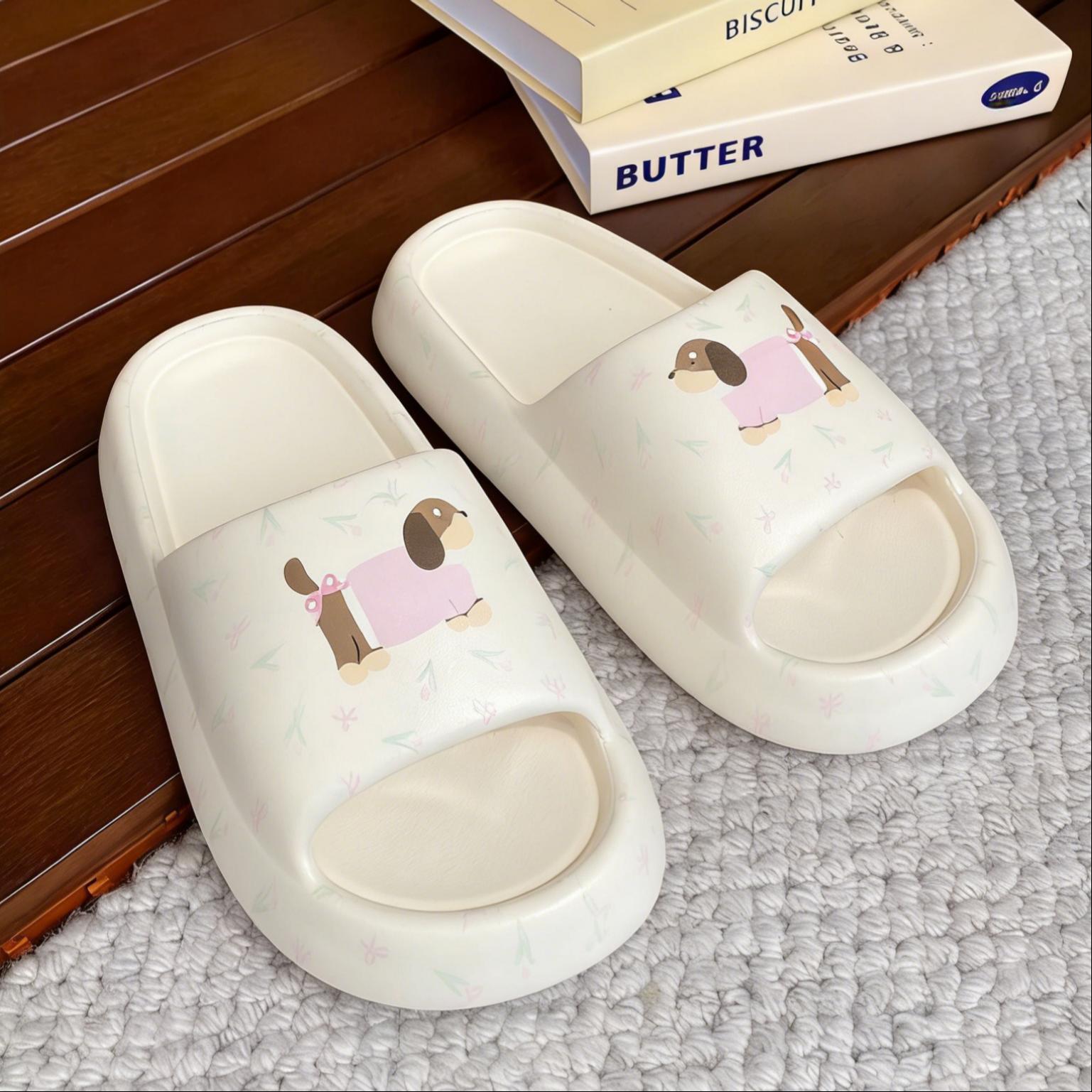 Printed Sausage Dog Slide Sandals For Women foto 2