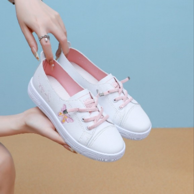 Women's Low-top Trendy Versatile White Shoes