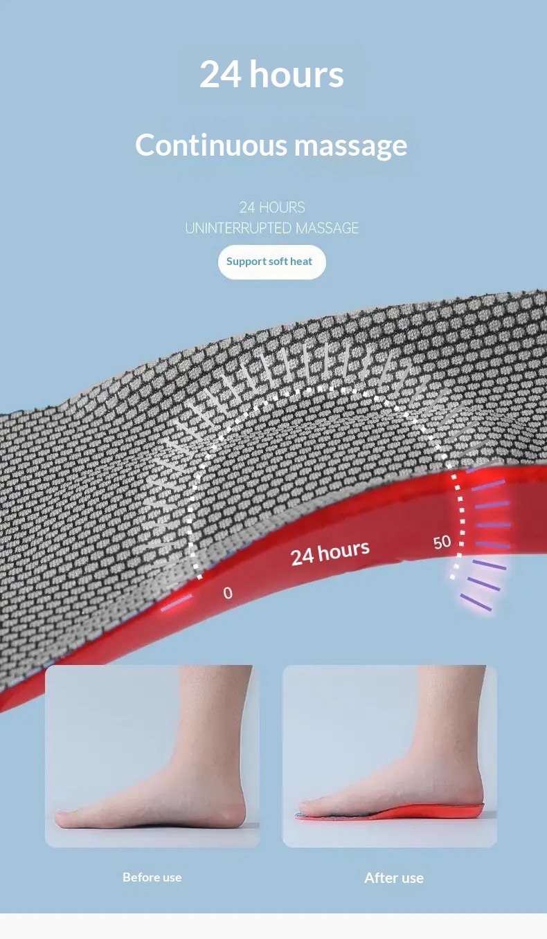 Sports Insole Shock-absorbing Soft Elastic foto 3
