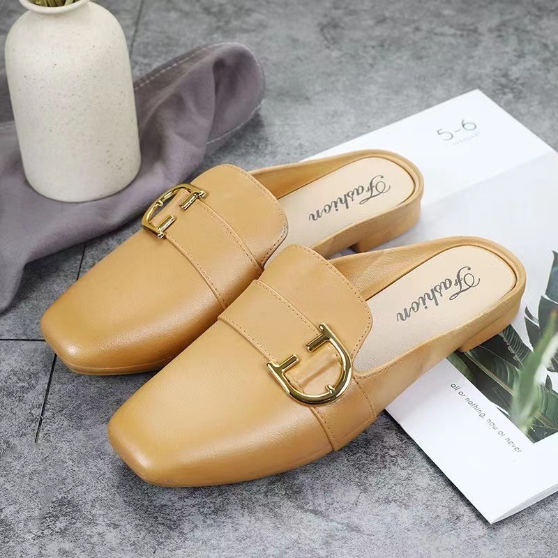 Closed Toe Half Slippers Women's Shoes Outer Wear foto 5