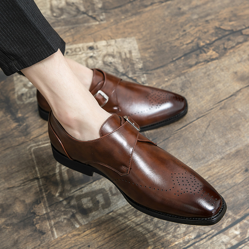 Plus Size Autumn Leisure Men's Breathable Leather Shoes foto 3