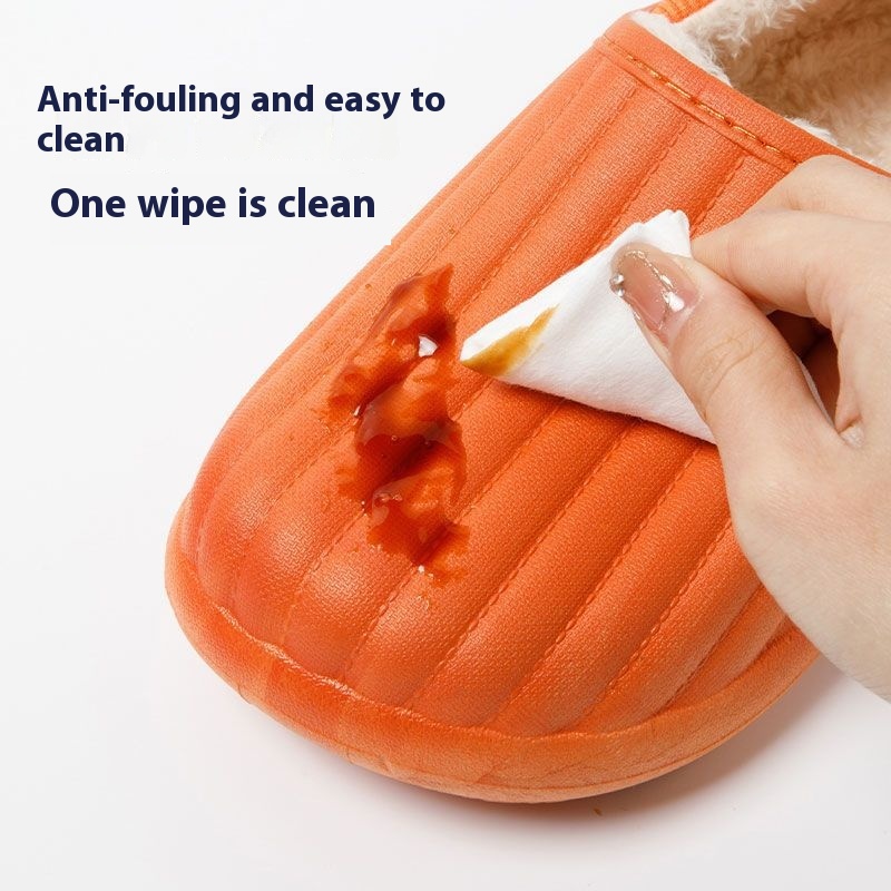 Cotton Slippers Men's Home Water-proof Bag Heel Warm Indoor foto 4