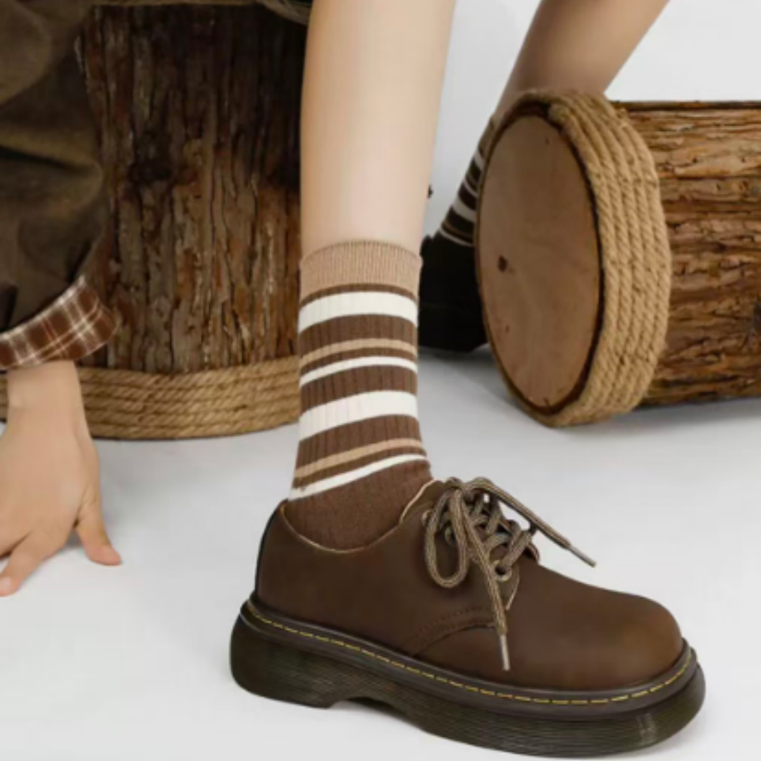 Women's Vintage Style Thick-soled Martin Shoes foto 5