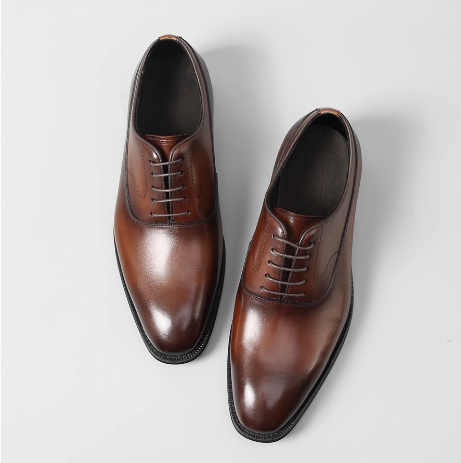 British Leather Three-joint Men's Business Formal Leather Shoes foto 4