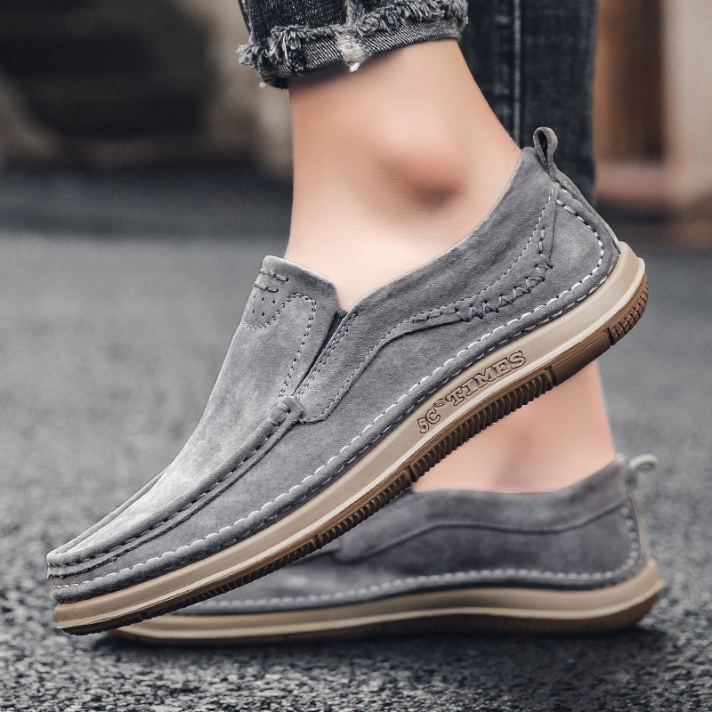 Trendy Low-top Slip-on Loafers Sewing Simple Outdoor Men's Driving Shoes foto 5