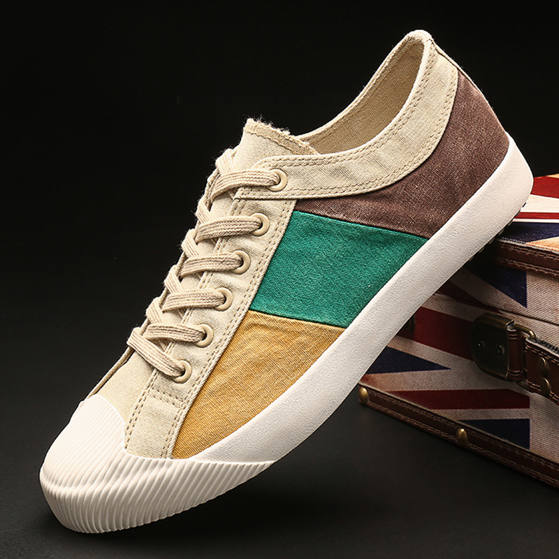 Versatile Canvas Casual Breathable Men's Shoes foto 5