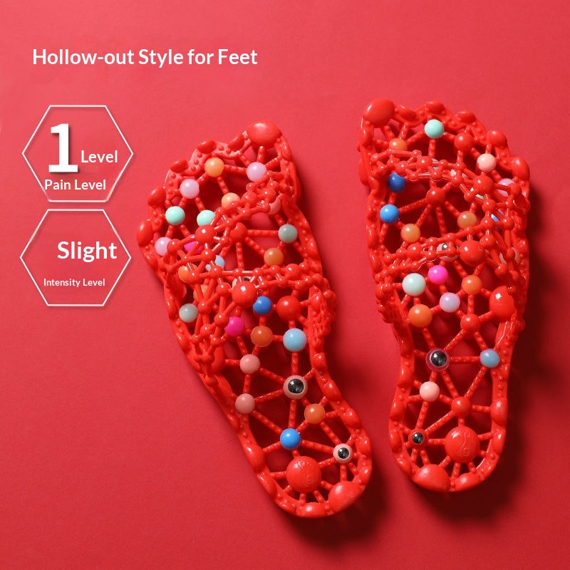 Summer Non-Slip Indoor Hollow-Out Foot-Massage Slippers For Women foto 4