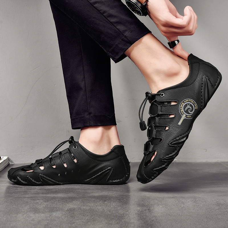 Plus Size Men's Casual Hollow Beach Sandals foto 2