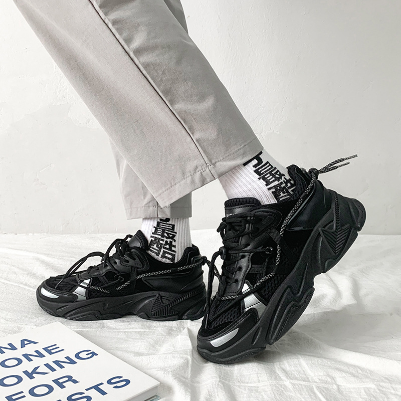 Men's Platform Dad Shoes Korean Style foto 3