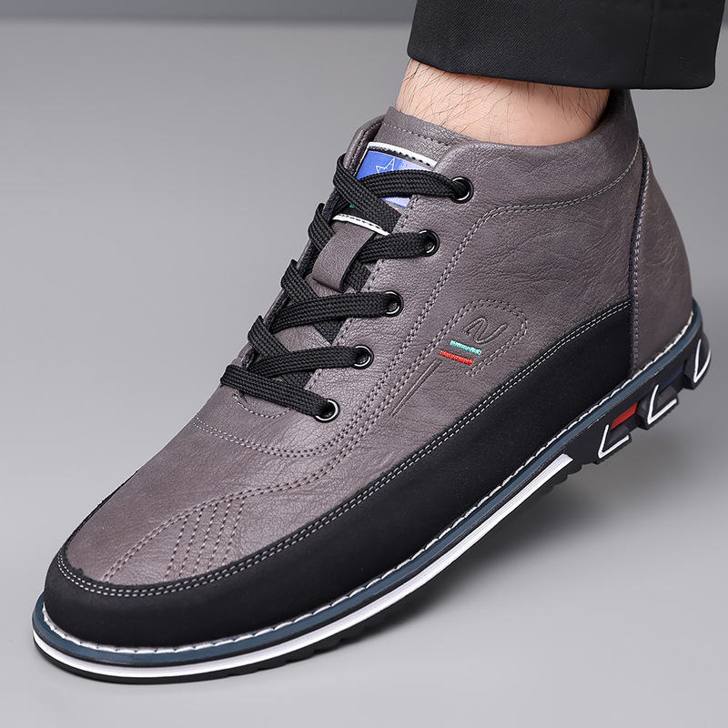 Men's High Top Shoes With Lace Up Martin Boots foto 3