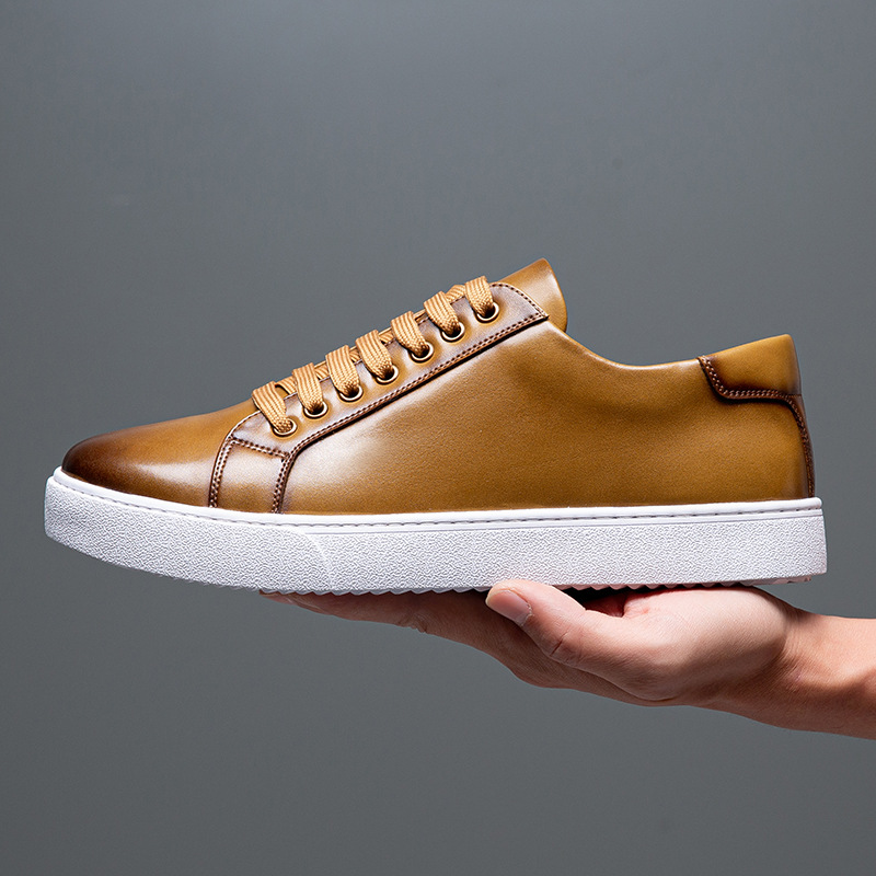British Style Brushed Casual Shoes Soft Bottom Men foto 3