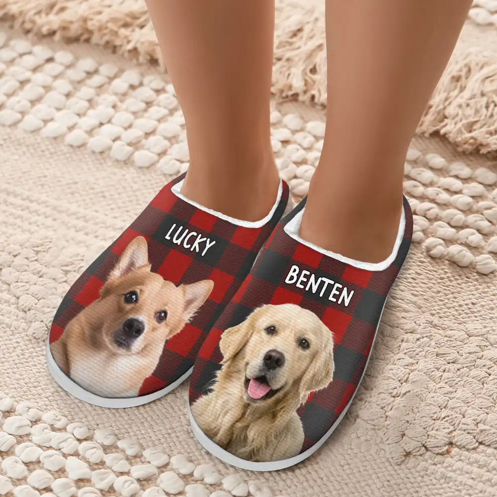 Personalized Patterned Cotton Slippers foto 5