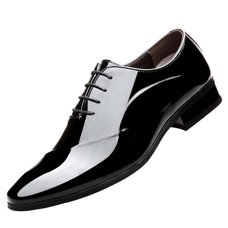 New Men's Business Formal Leather Shoes foto 5