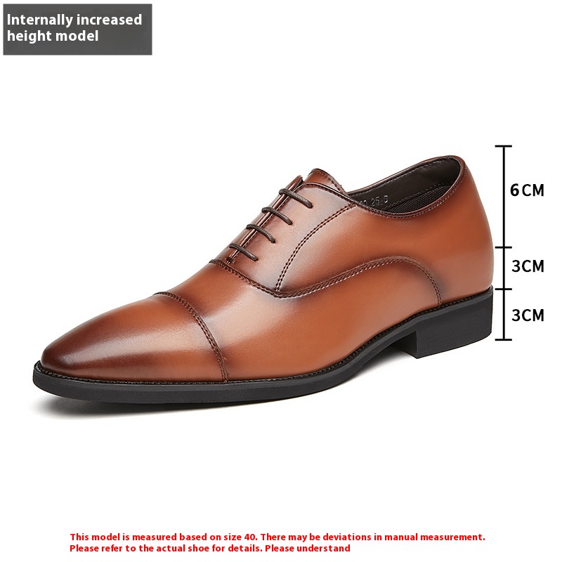 New Height Increasing Insole Business Formal Wear Soft Bottom Oxford Shoes foto 2
