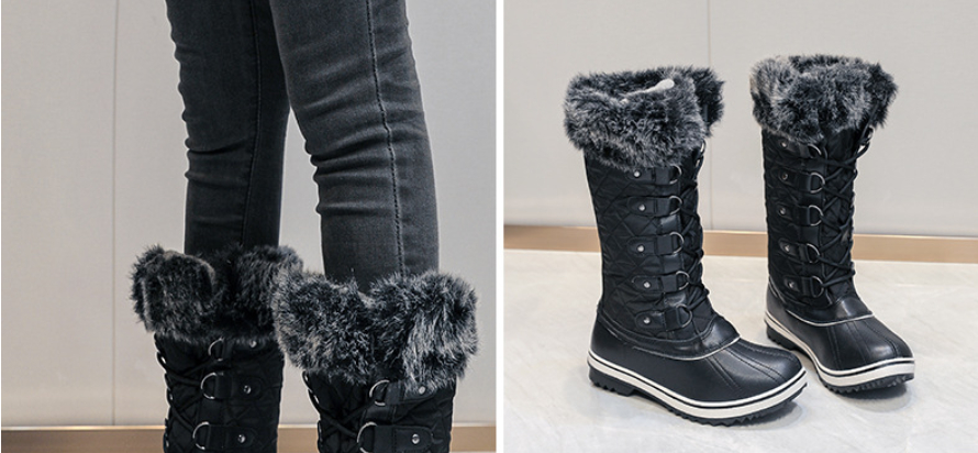 Women's High-top Flat Snow Boots foto 3