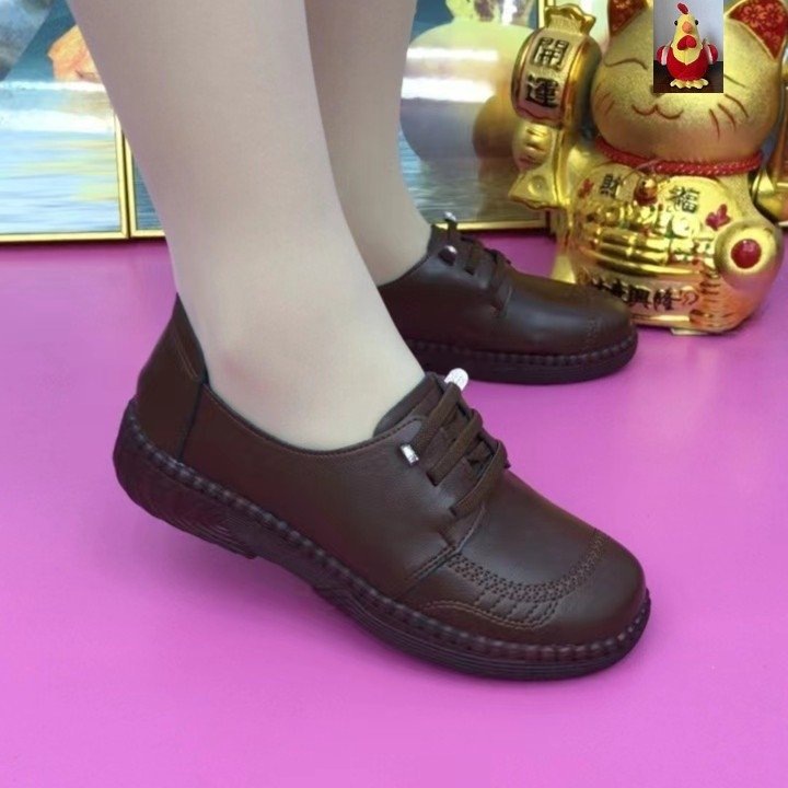 Soft Leather Women's Thin Shoes Beef Tendon Soft Bottom Soft Surface Non-slip foto 4