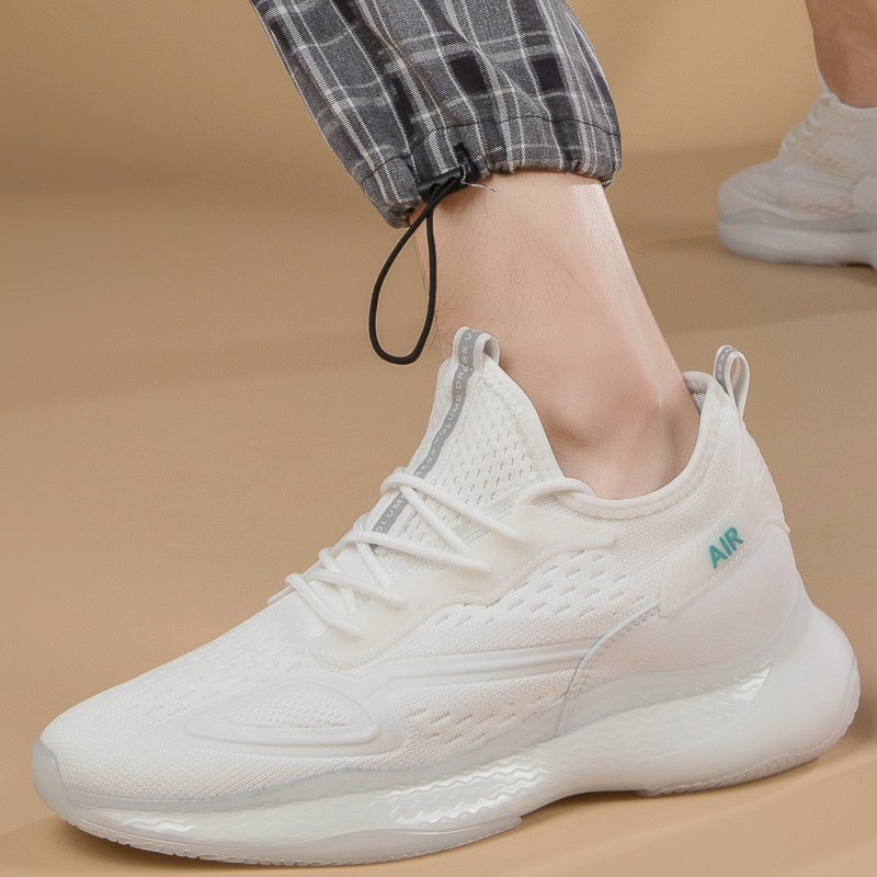 Korean Men's Shoes Flyknit Breathable Clunky Sneakers foto 4