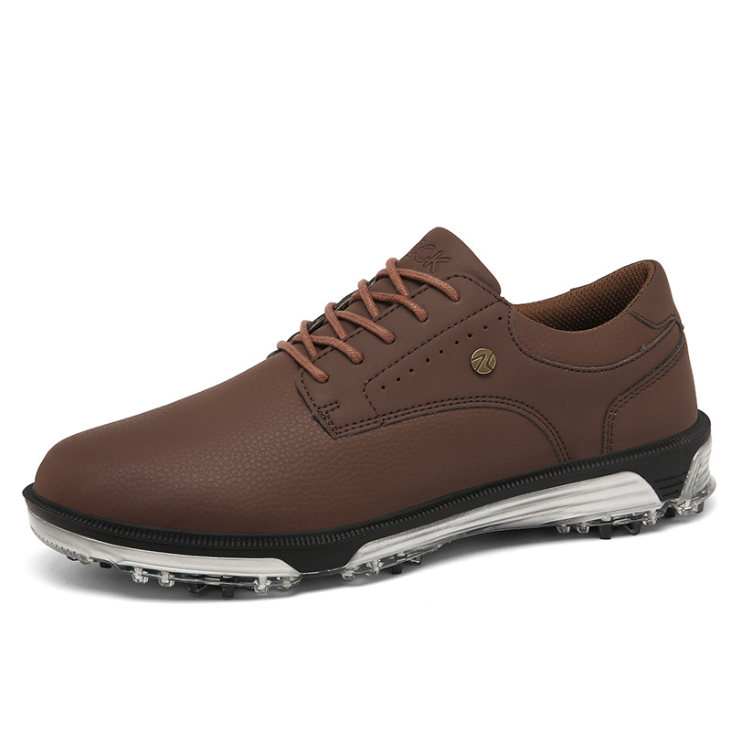 Men's Plus Size Fixed Studs Golf Training British Style Waterproof Sneakers foto 2