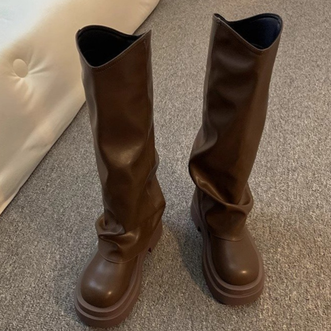 Women's Autumn New British Dress Autumn And Winter Boots Platform foto 3