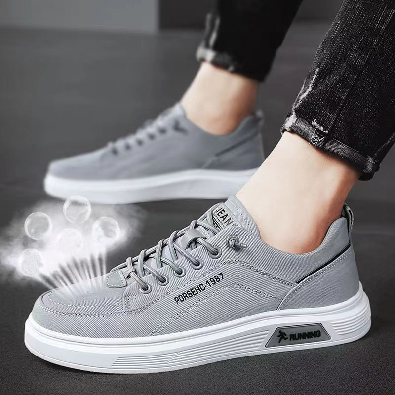 Fashion Canvas Flats Shoes Casual Versatile Breathable Walking Sports Shoes Low-top Sneakers For Men foto 5