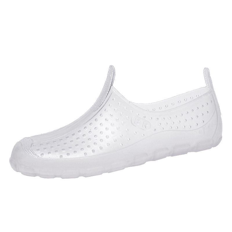 Parent-Child Air-permeable Beachwear Wading Shoes Translucent Lazy Casual Low-top Rain Boots Small Size foto 3