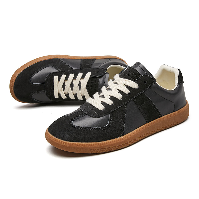 German Training Shoes Men's Leather Casual Trendy All-match Breathable Soft Bottom foto 5