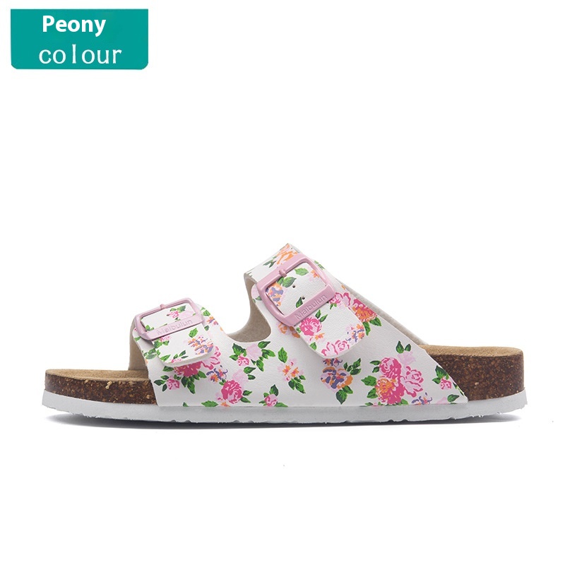 Buckle Flat Cork Slippers Summer Same Beach Buckle Sandals foto 2