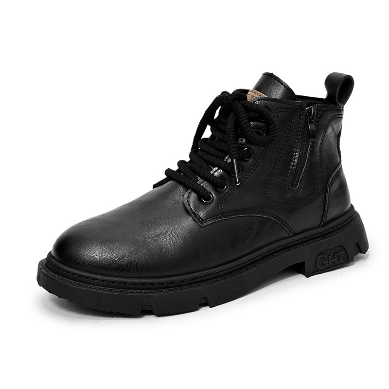 Men's Boots High-top New British Retro Workwear Trendy Casual foto 2