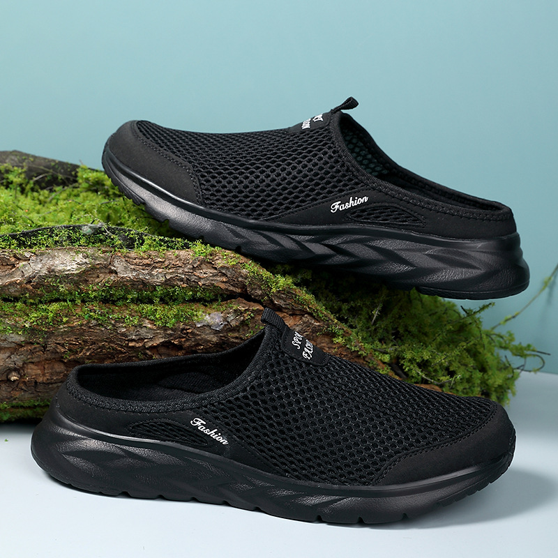 Leisure Sports Half Slippers Mesh Shoes foto 4