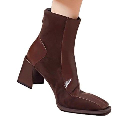 Chunky-heel Boots With A Side Zipper foto 4