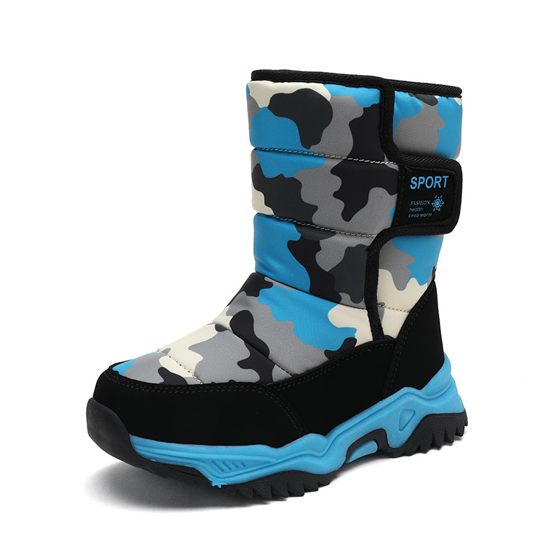 High-top Camouflage Unisex Kids' Cotton Shoes foto 2