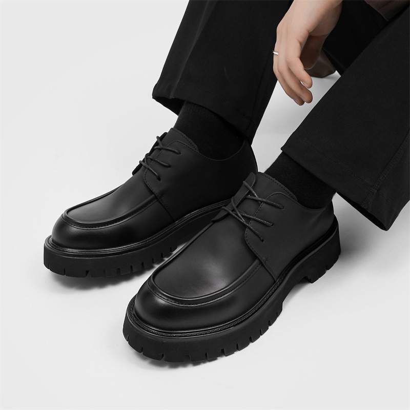Spring And Autumn Business Formal British Leather Shoes foto 4