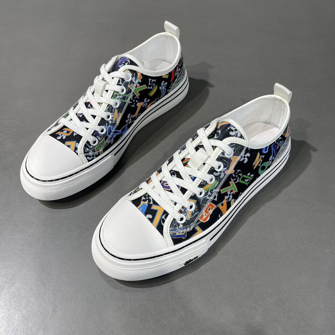 Summer Knitted Casual Board Shoes Flat Printing foto 2