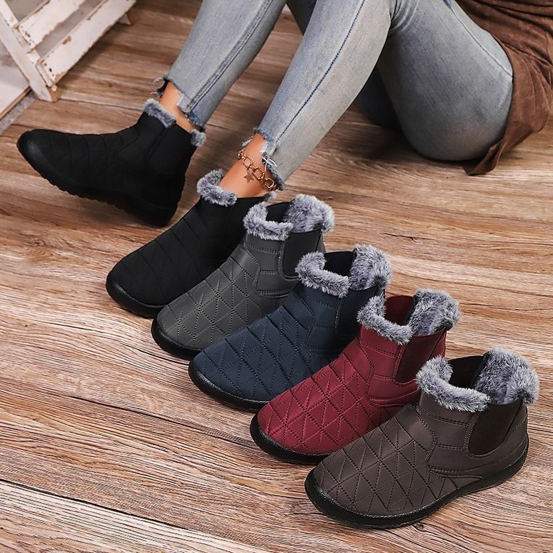 Womens Fleece-Lined Waterproof Non-Slip Insulated Extra-Thick Shoes foto 5
