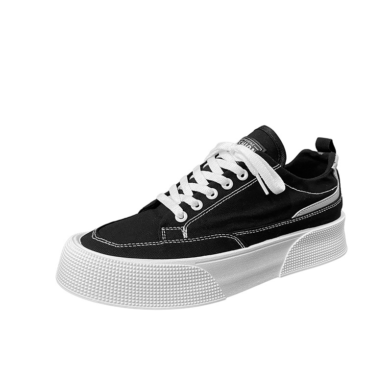 Canvas Breathable Low Top Platform Men's Casual Sneakers foto 3