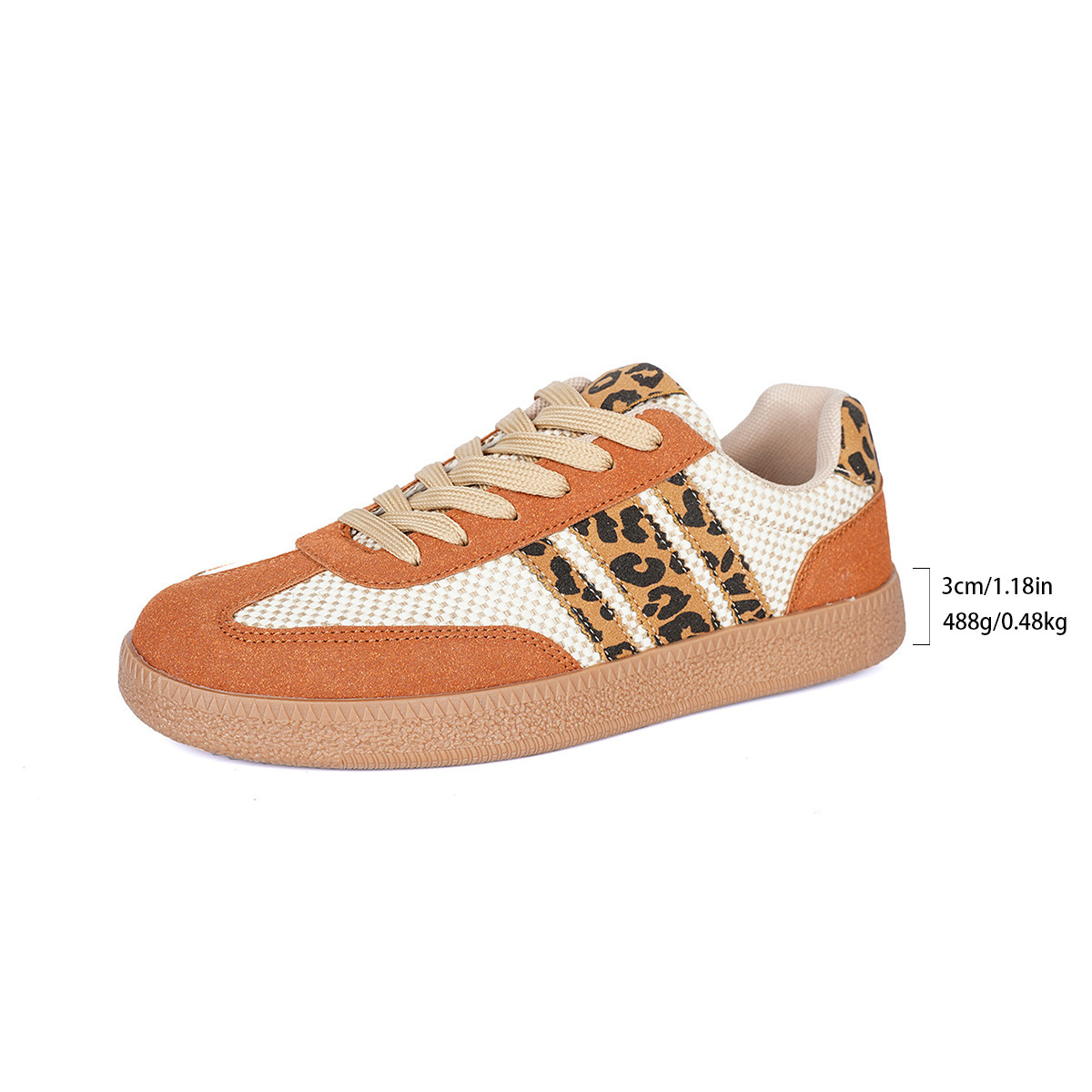 Retro New Arrival Lace-up Color-block Round-toe Contrasting-color Flats foto 3