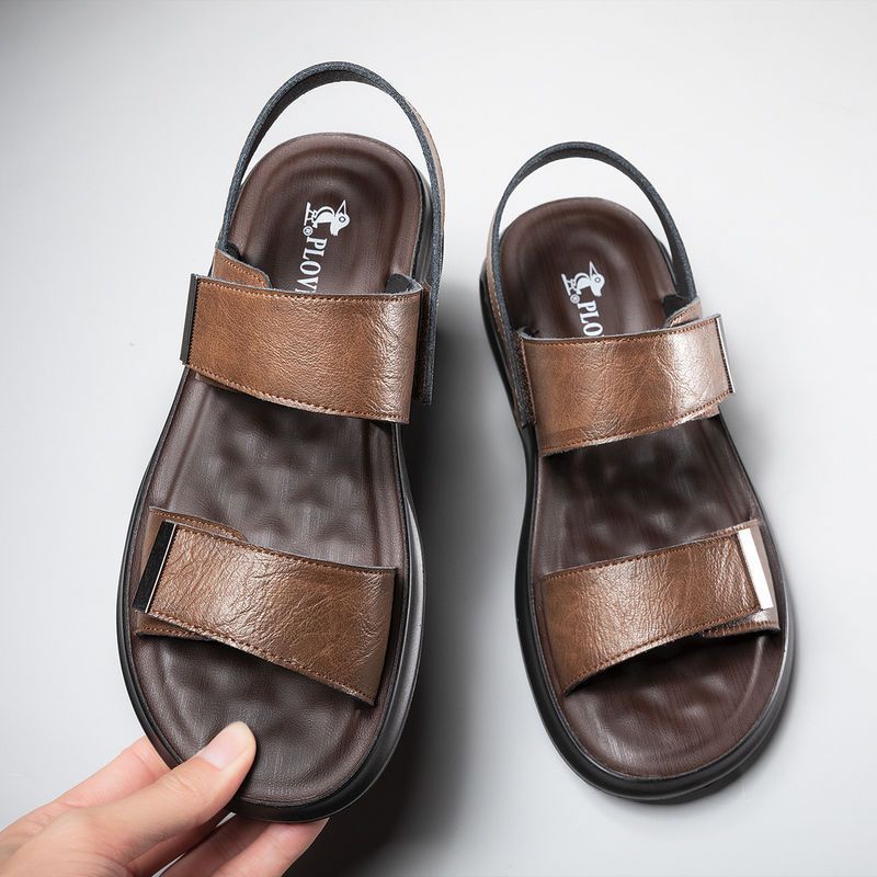 Casual Platform Beach Shoes Men's Summer Wear Dual-use foto 3