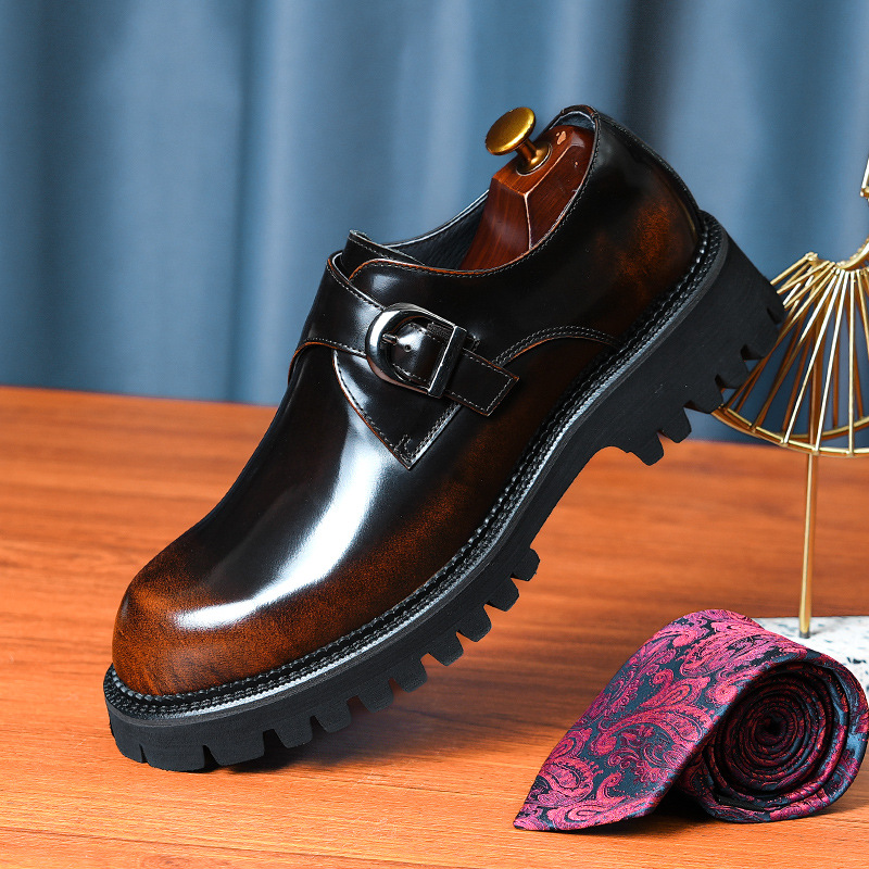 Fashion Shiny Surface Shoes Men's Casual British foto 2