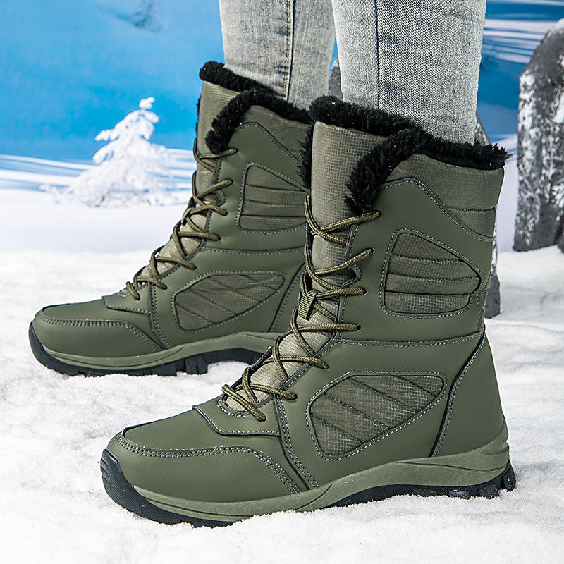 Snow Boots Cotton Boots For Winter High-top Lined With Fleece Extra Thick For Warmth And Waterproof foto 5