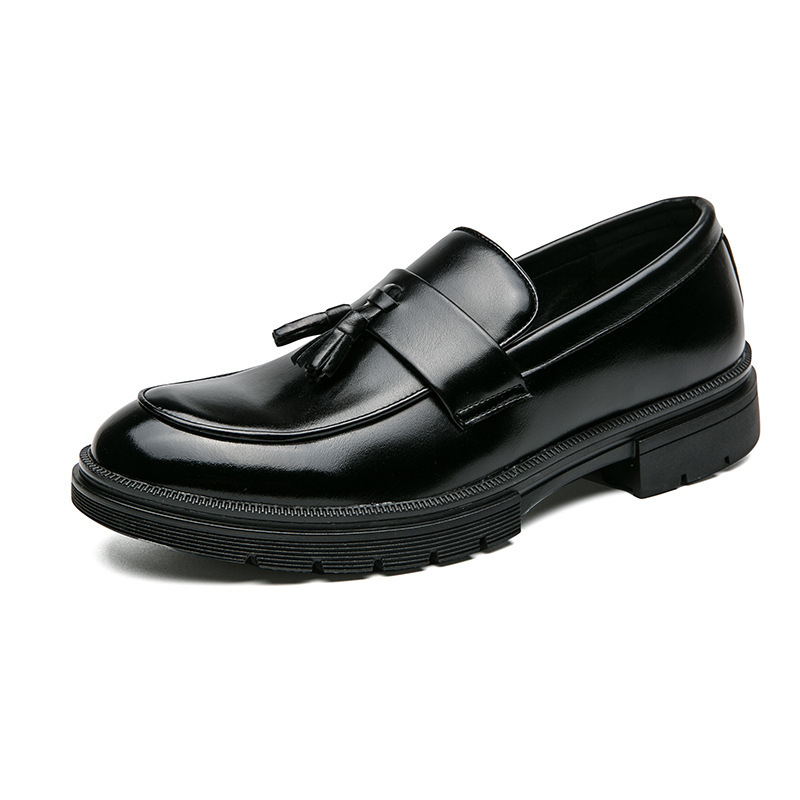 Spring And Autumn Men's Brogue Business Formal Wear Loafers Leather Shoes