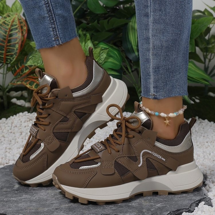 Foreign Trade Casual Sneaker Clunky Shoes Online Red Shoes foto 2