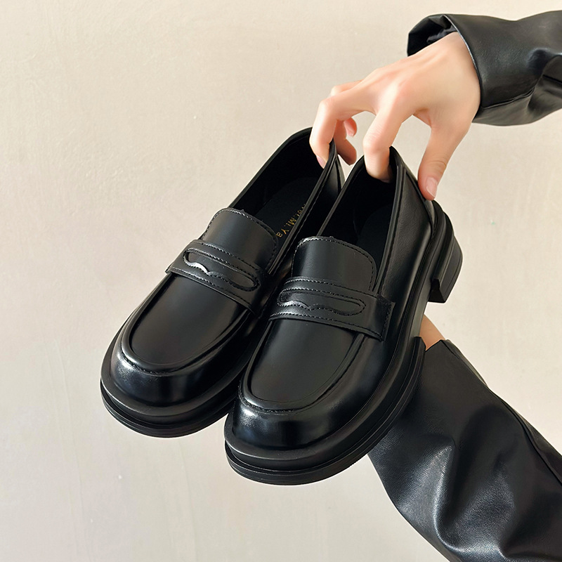 One Pedal Loafer Metal Buckle All-match Soft Thin Shoes foto 5