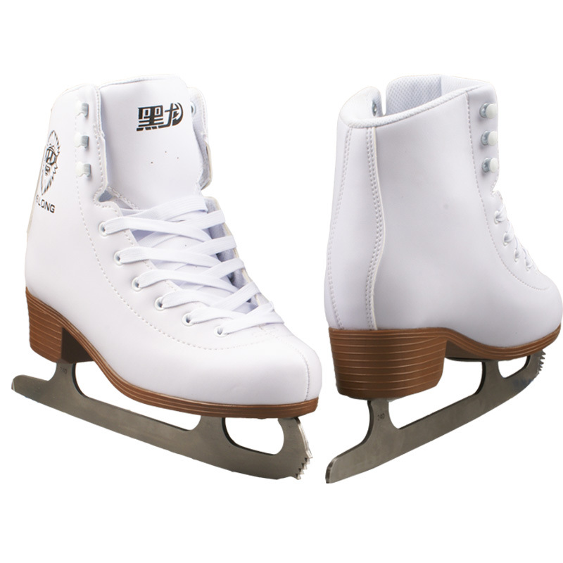 Flower Smooth Pattern Real Ice The Skating Shoes foto 3