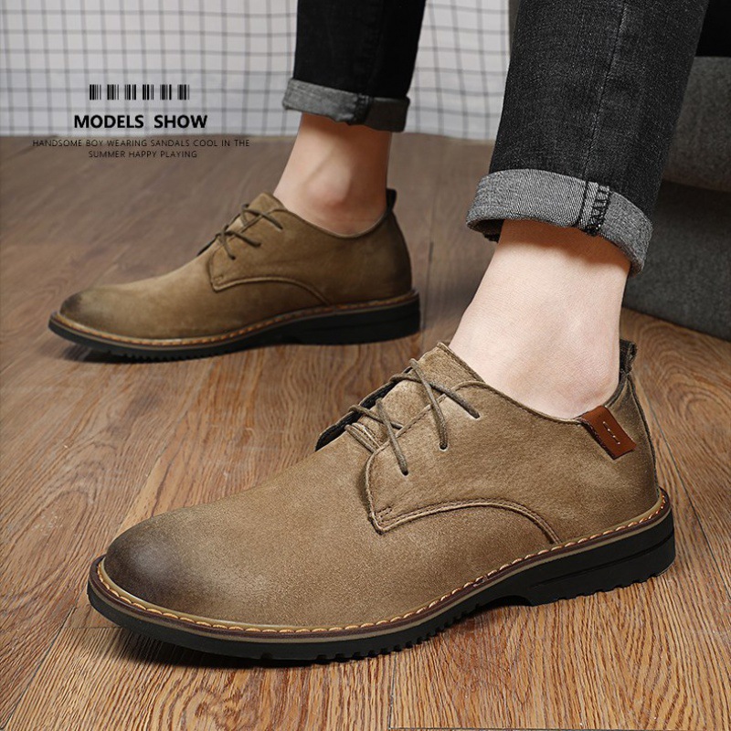 Plus Size Spring New Men's Casual Leather Shoes foto 4
