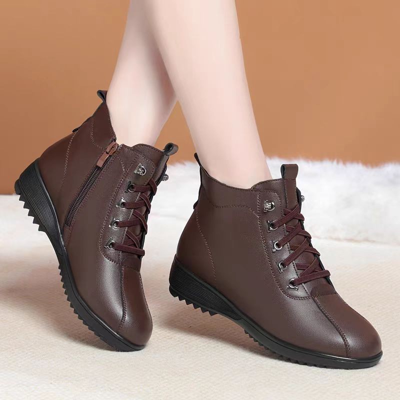 Women's Leather Shoes Casual Fashion Lightweight Comfortable foto 4
